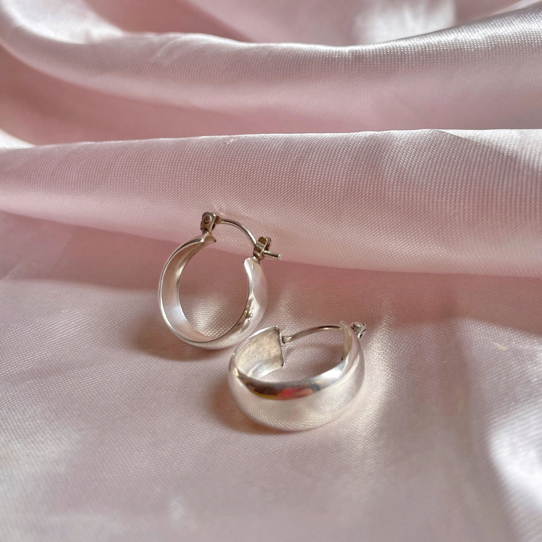 Argollas brillo discreto