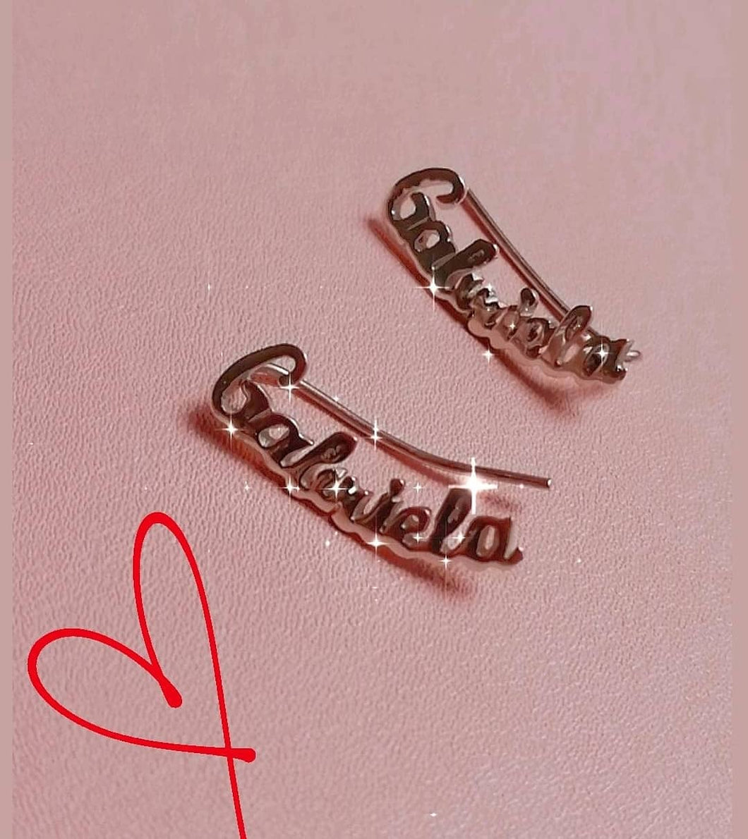 Aretitos con tu nombre <3 personalizado